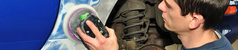 Automotive, VETDSS - man doing body work on car