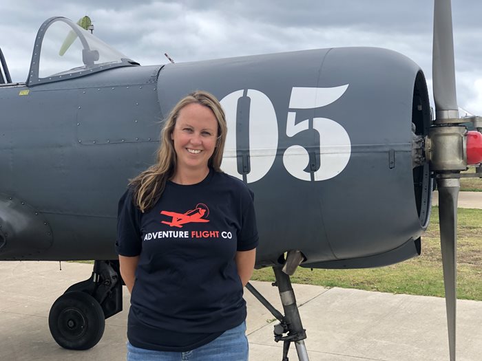 Gordon Tourism student, Annabel Mills, at work at Adventure Flight Company